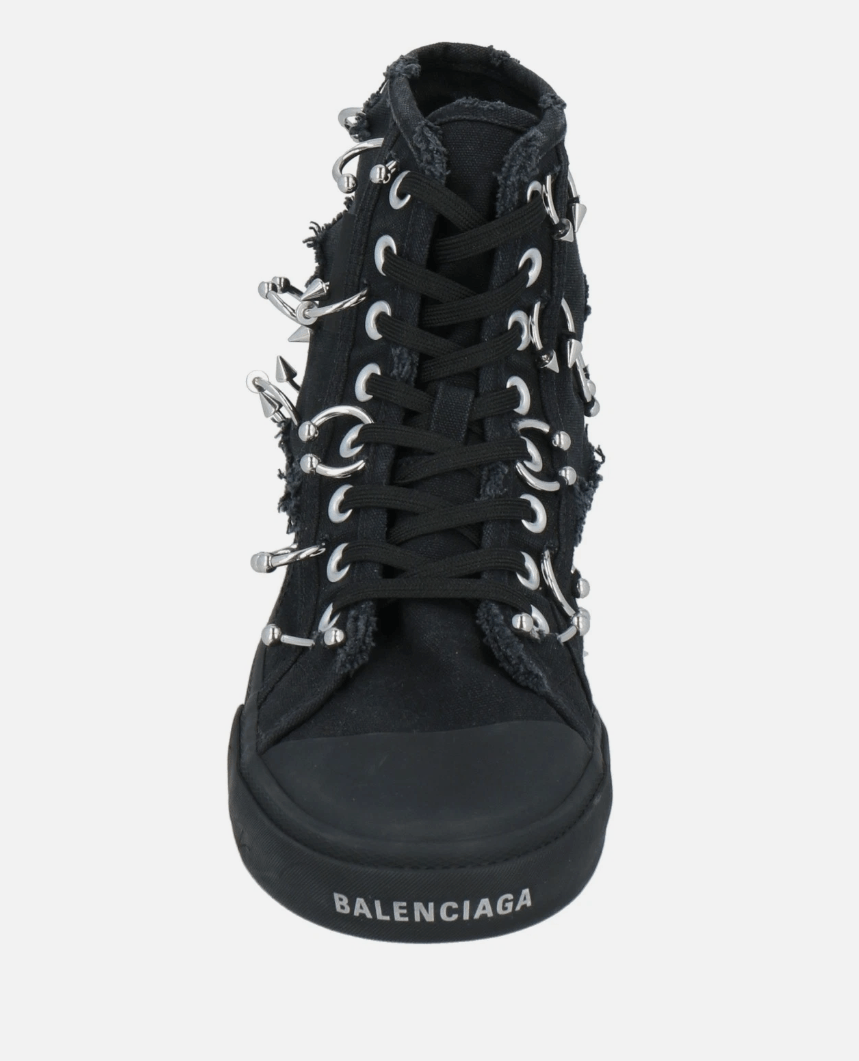 BALENCIAGA Piercing/Destroyed Low Top Sneakers