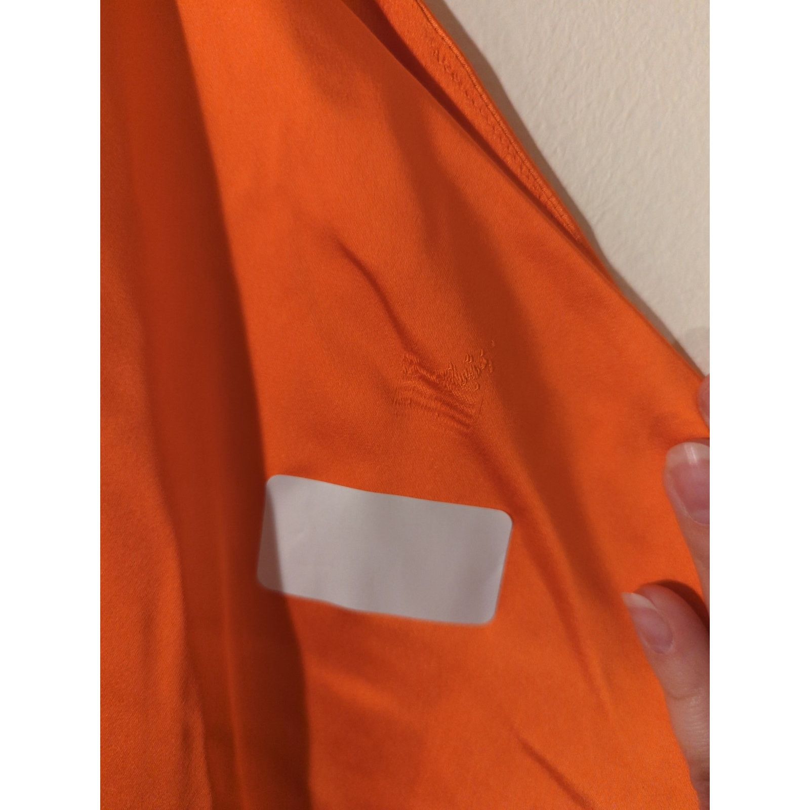 Other RTR Cobando Sz 6 Orange Skinny Strap Halter Satin Tank Top Size M / US 6-8 / IT 42-44 - 4 Thumbnail