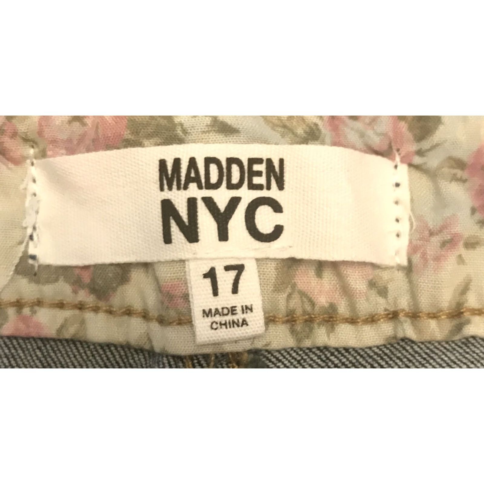 Vintage Madden NYC Jeans Flared 90s Stretch High Rise Blue Regular Women 17 35in Waist 31in Inseam NWT Vintage No Size 38" / US 16 / IT 52 - 5 Thumbnail