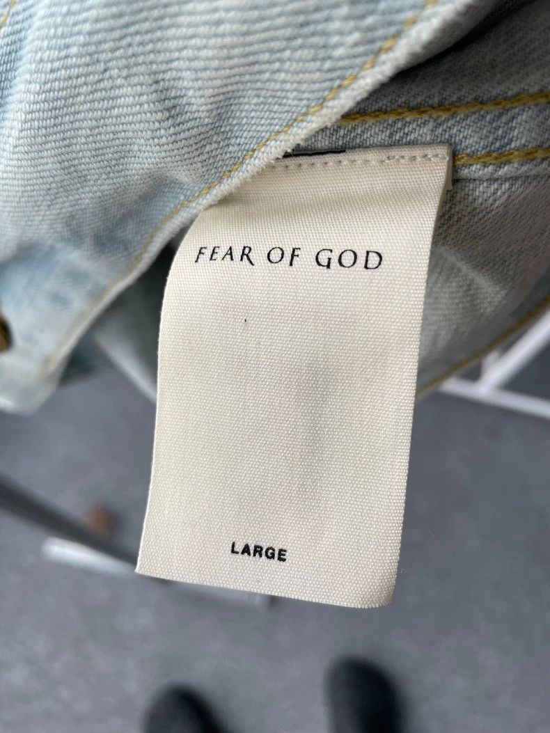 Fear of God Fear of God Limited edition ink-splashed denim jacket Size US L / EU 52-54 / 3 - 2 Thumbnail