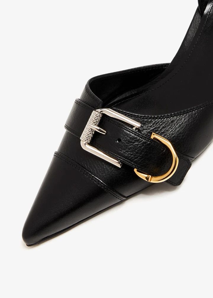 Givenchy o1n1vont0326 Voyou Slingback Pumps in Black Size US 7 / IT 37 - 4 Thumbnail