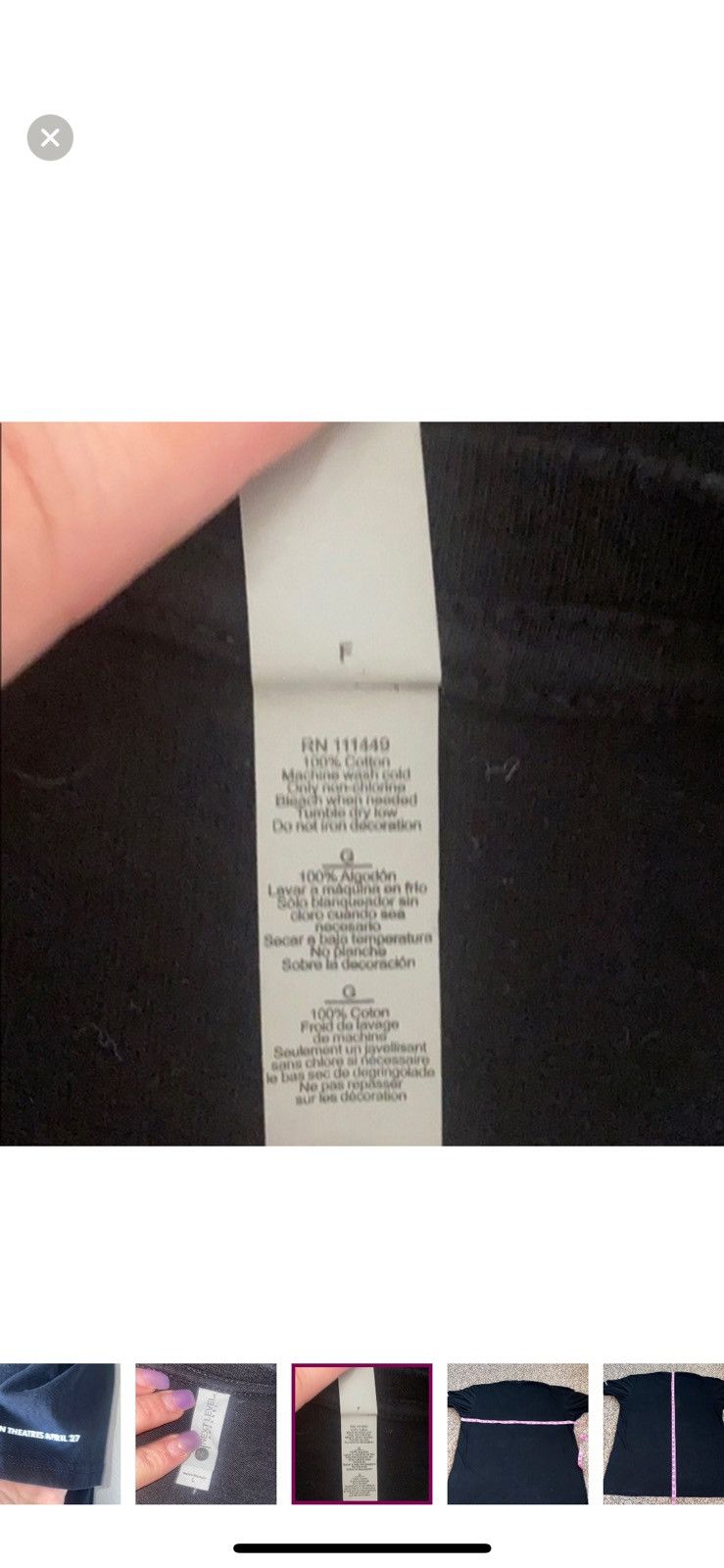 Next Level Apparel Next level apparel large marvel avengers infinity wars tee Size US L / EU 52-54 / 3 - 6 Thumbnail