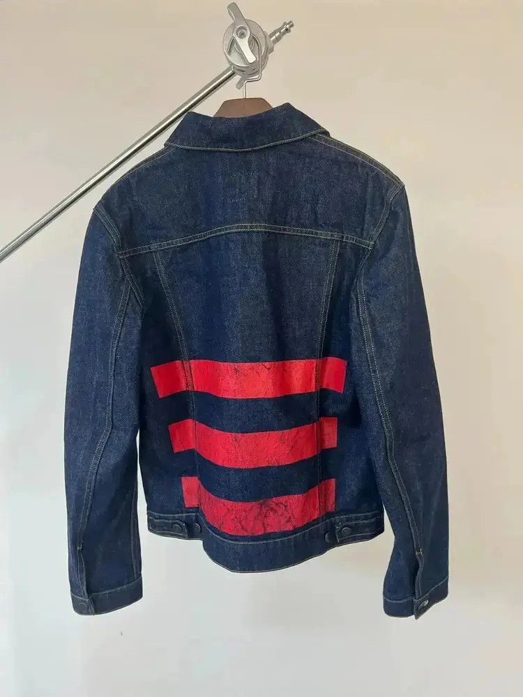 helmut lang reedition 赤ストライプ　赤ペンキ　ジャケット helmut lang reedition 赤ストライプ 赤ペンキ ジャケット
