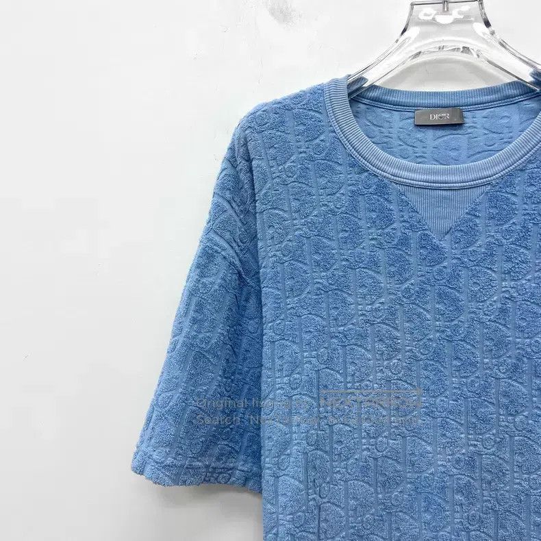 Dior Dior 23 blue logo jacquard full-print cotton round-neck sh Size US L / EU 52-54 / 3 - 3 Thumbnail
