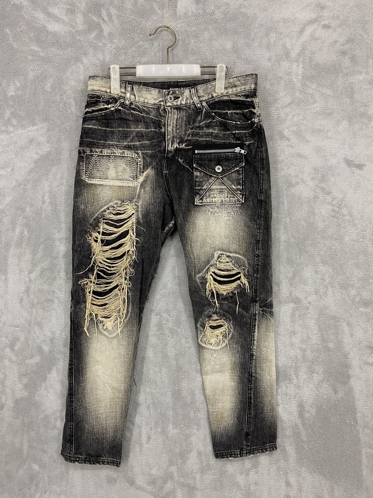 Japanese Brand 🔥 RARE CANDY STRIPPER POCKET PATCHWORK Size US 31 - 1 Thumbnail