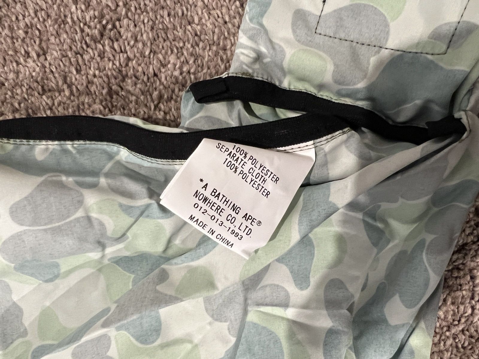 Bape Brand new A Bathing Ape Bape camo green utility bag Size 28 - 3 Thumbnail