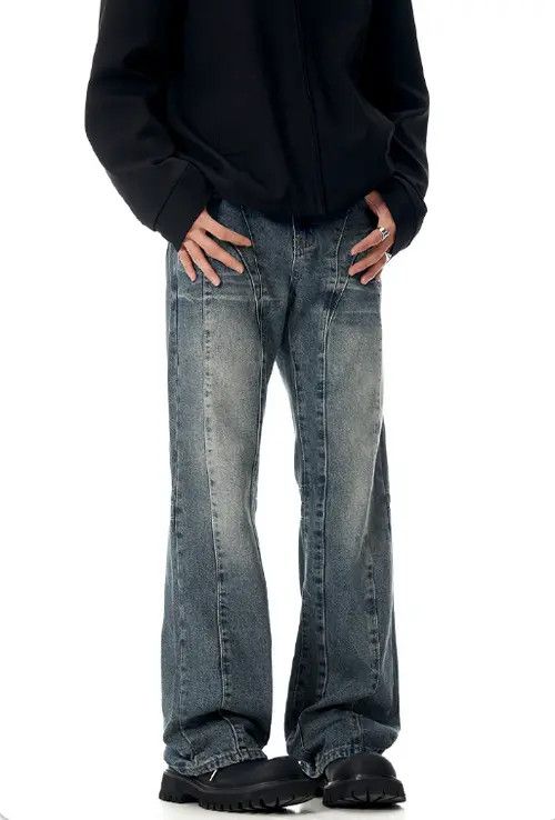 VIBE American retro blue cleanfit straight jeans Size US 32 / EU 48 - 7 Thumbnail