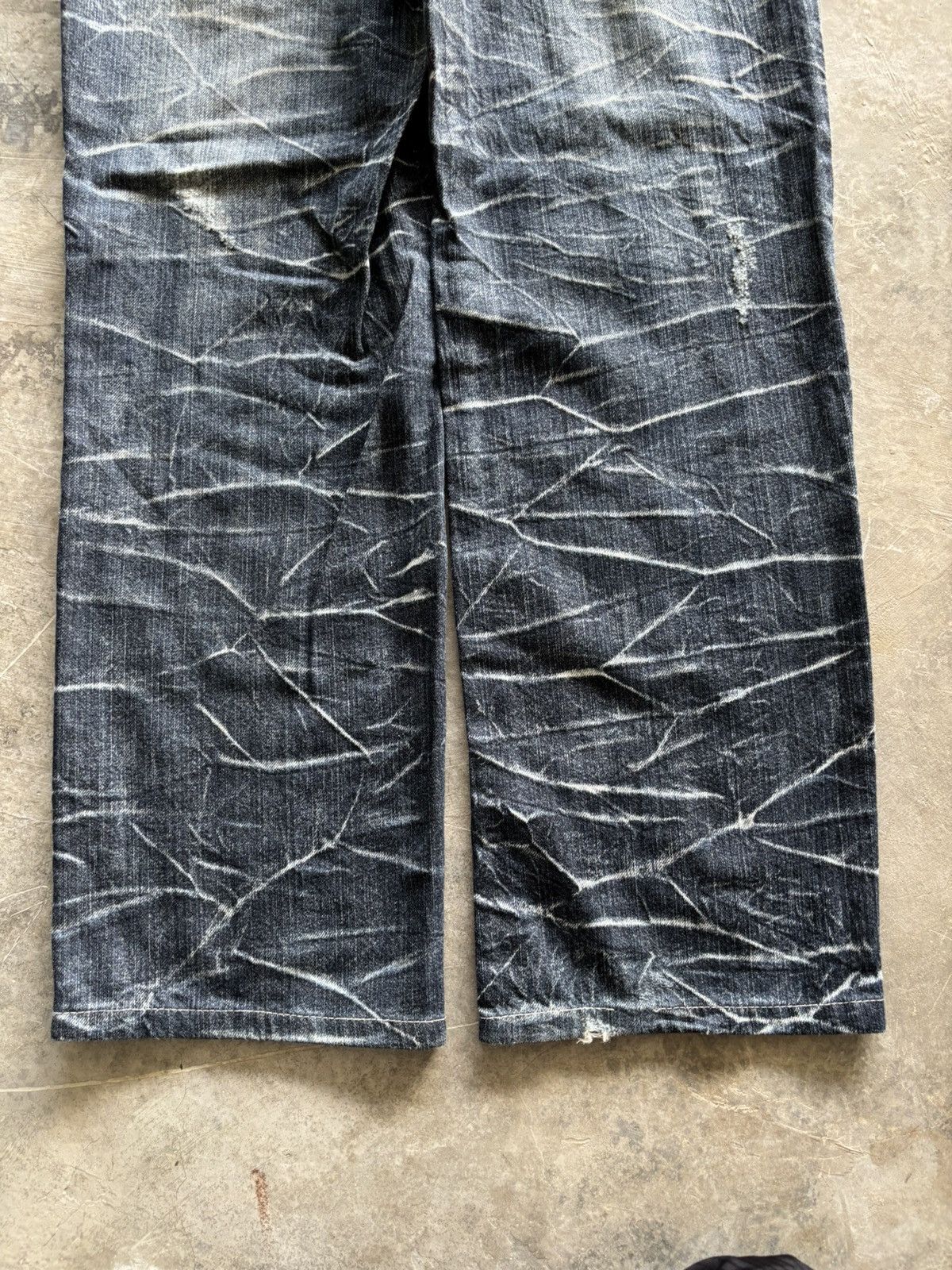 PPFM CRAZY DOUBLE WAIST NYLAUS PUNK GRUNGE SICK FADED CLAW WASHED Size US 32 / EU 48 - 15 Thumbnail