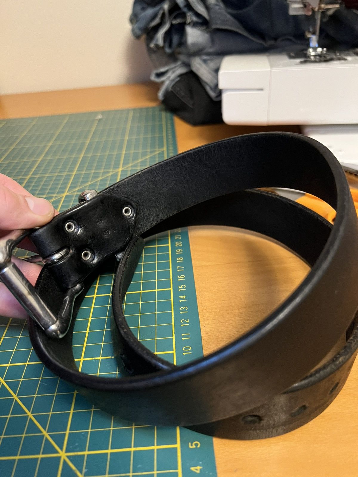 Vintage Vintage Apache thick leather belt Size ONE SIZE - 15 Thumbnail