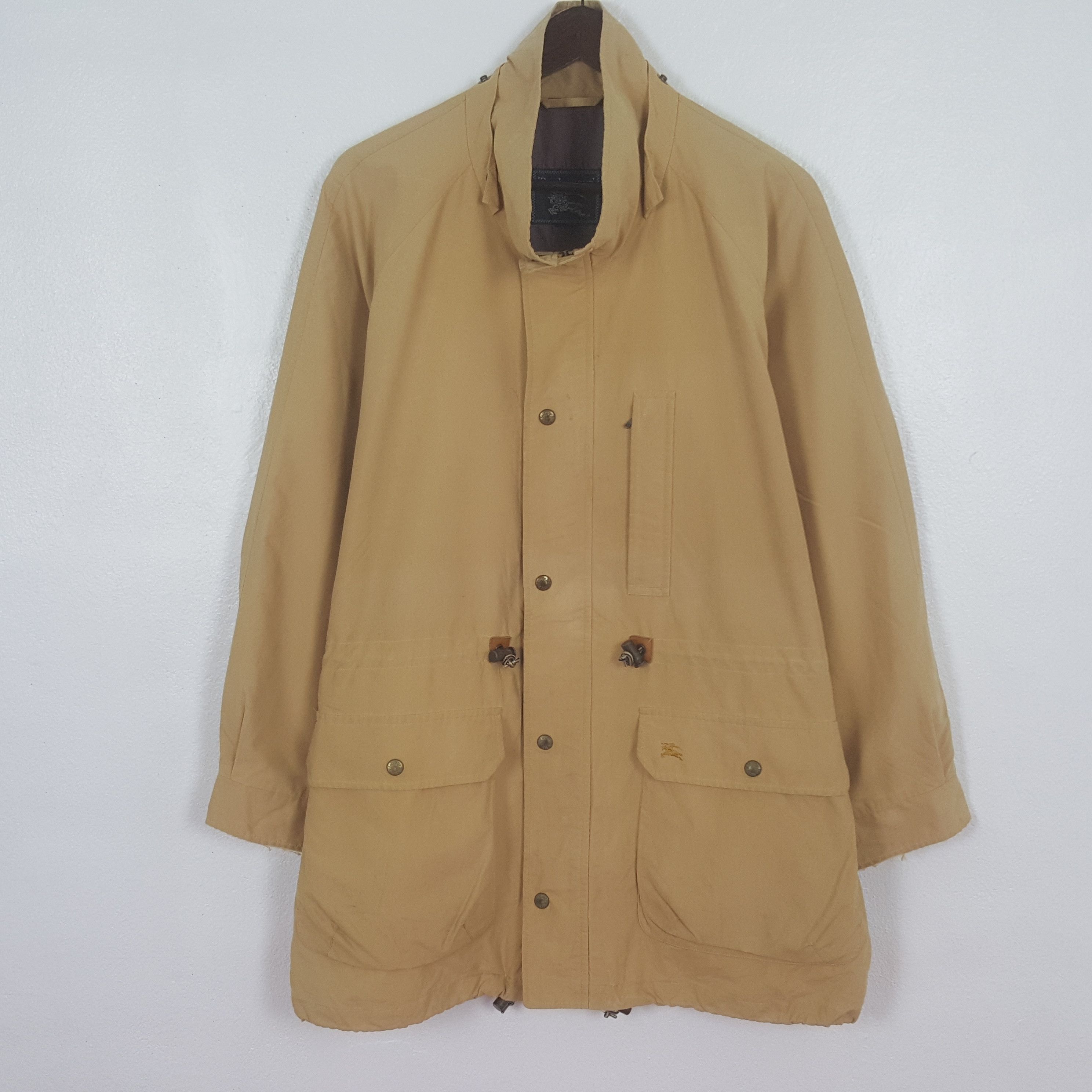 Burberry Vintage Burberrys Custom Spell Out Zipper Jacket Size US L / EU 52-54 / 3 - 3 Thumbnail