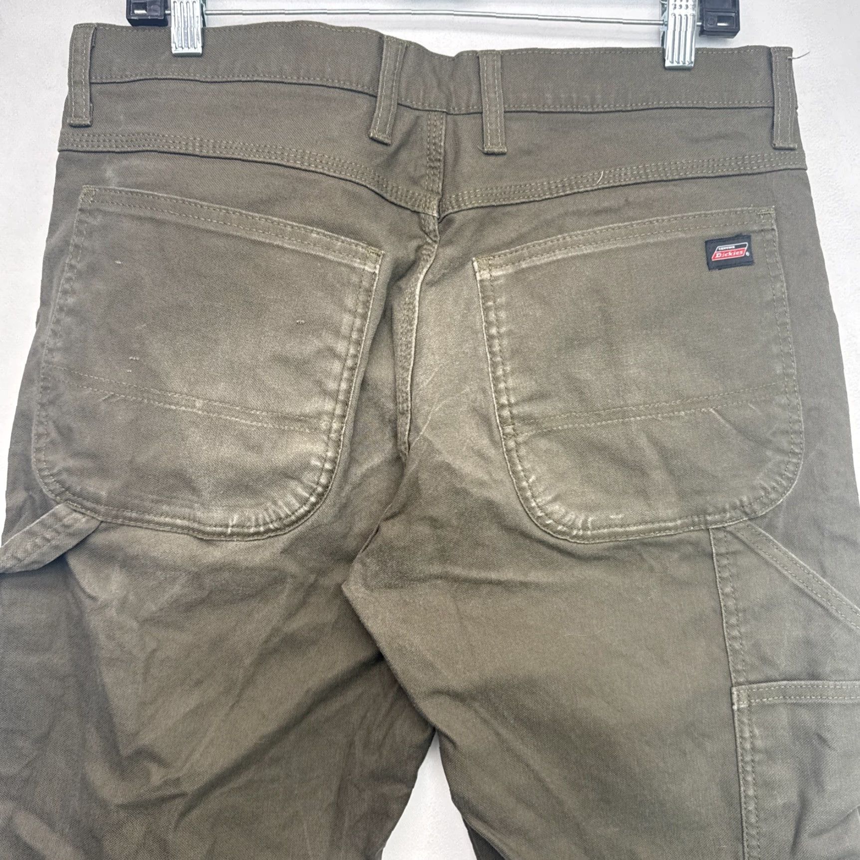 Dickies Dickies Denim Carpenter Pants Olive Green Men’s 32x32 Relaxed Fit Size US 32 / EU 48 - 4 Thumbnail