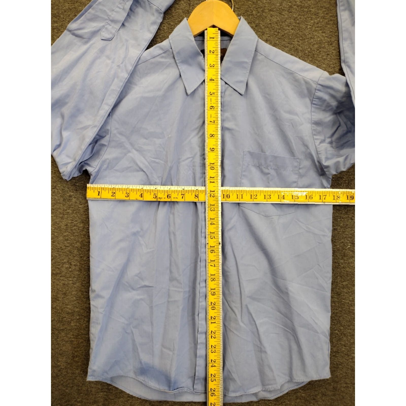 Vintage metroconcepts Women's Dress Shirt Size 16 Blue Long Sleeve Size XXL / US 16-18 / IT 52-54 - 4 Thumbnail