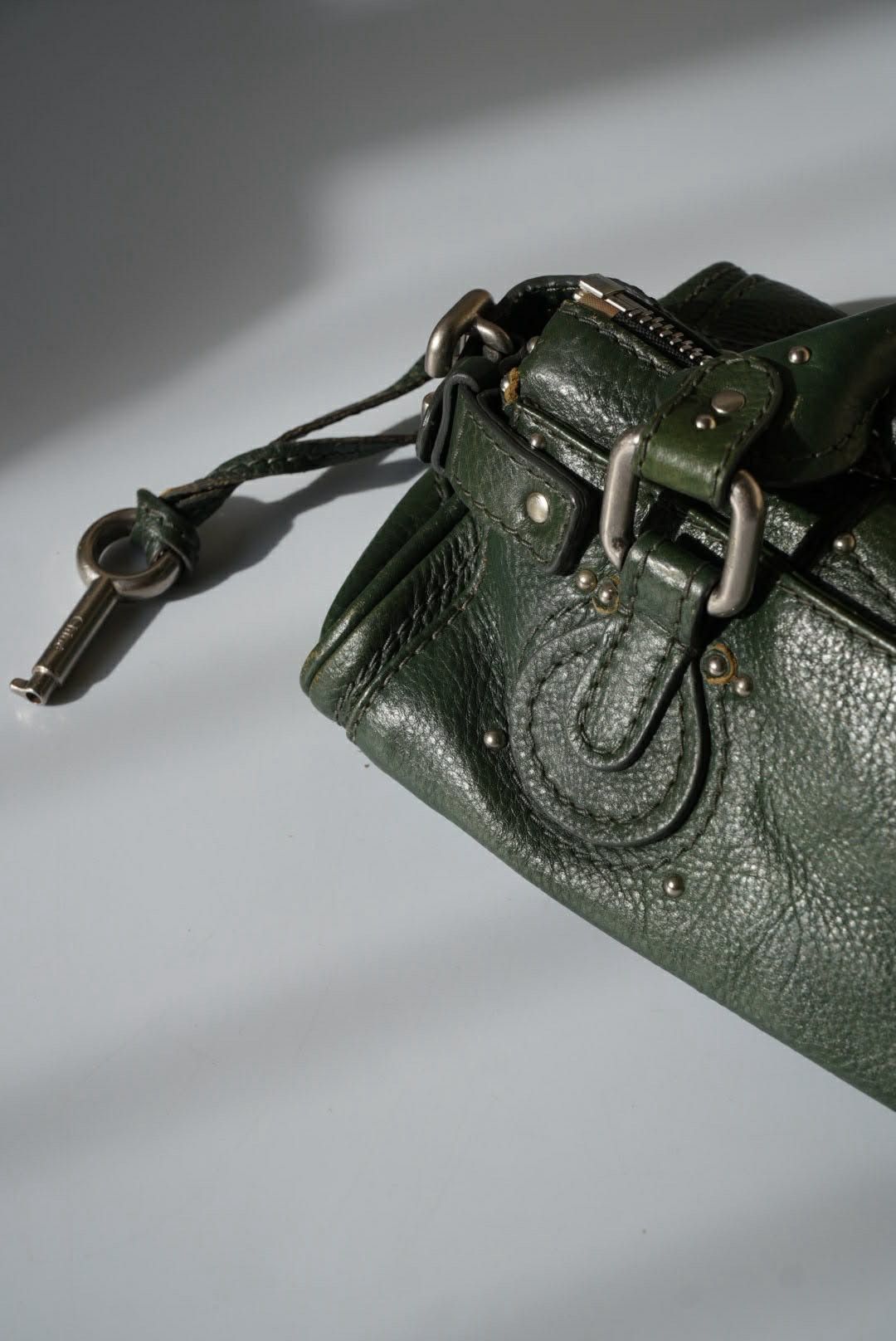 Chloe Chloé Green Leather Paddington Mini Satchel Size ONE SIZE - 9 Thumbnail
