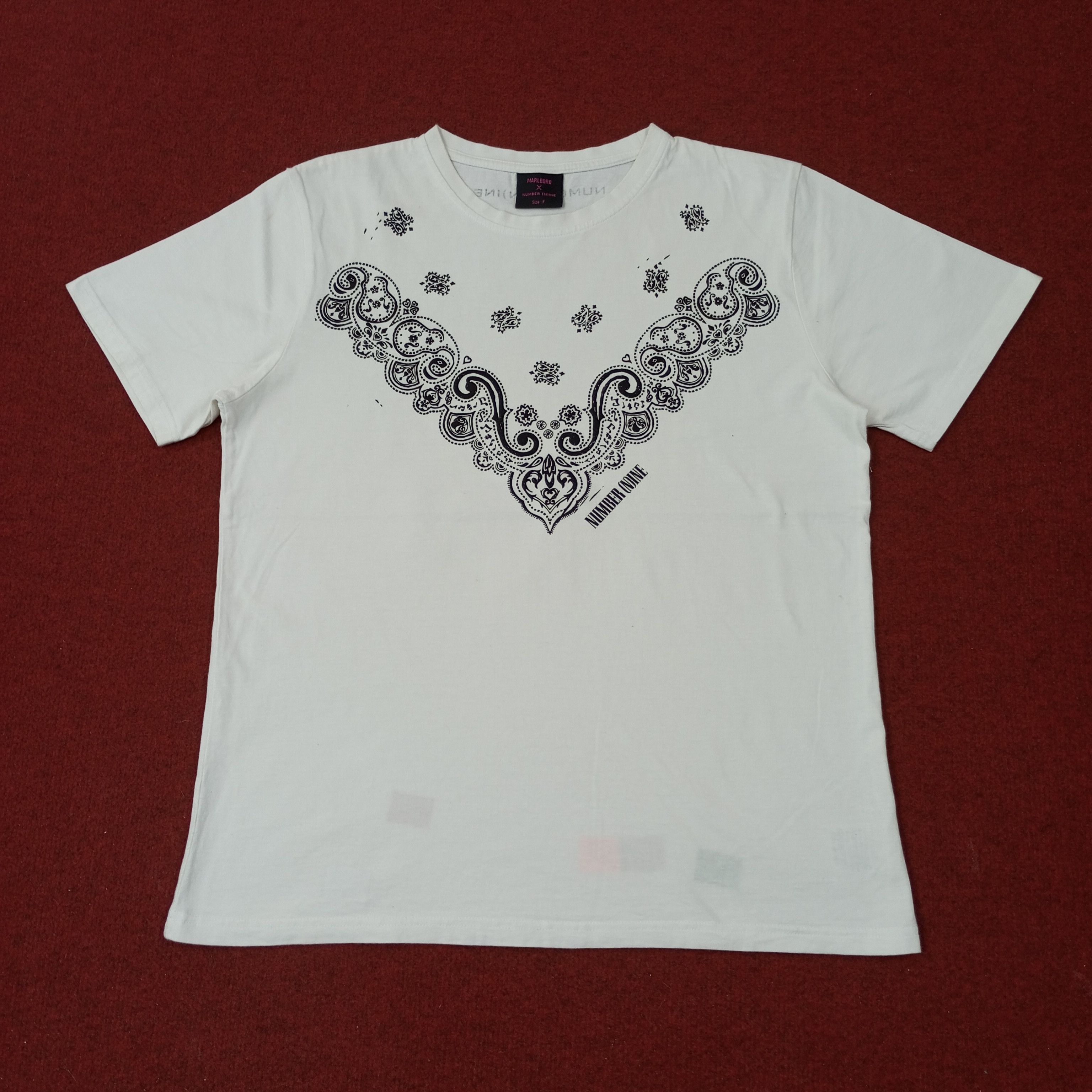Number (N)ine Marlboro X Number Nine Japanese Brand Tshirt c223n43 Size US L / EU 52-54 / 3 - 1 Thumbnail