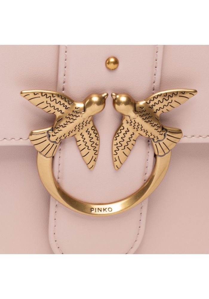 Pinko o1s22i1n0824 Size: OS / Classic Love Crossbody Bag in Pink Size ONE SIZE - 2 Thumbnail