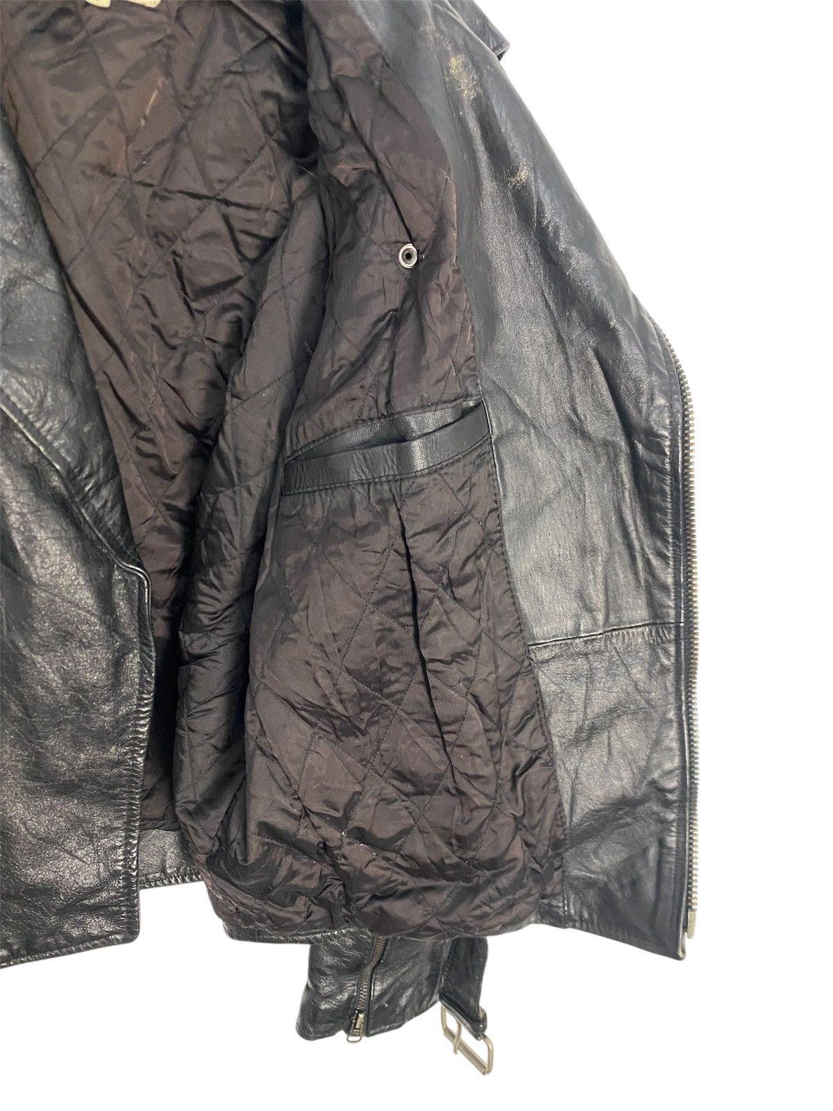 Avirex × Kadoya AVIREX USA ASYMMETRICAL JACKET GENUINE LEATHER Size US L / EU 52-54 / 3 - 6 Thumbnail
