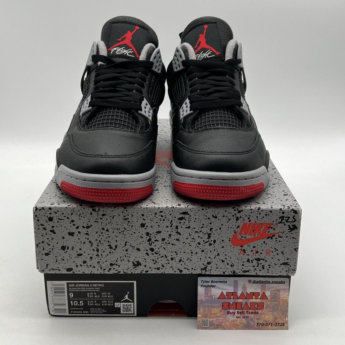 Jordan Brand Air Jordan 4 bred reimagined Size US 9 / EU 42 - 2 Thumbnail