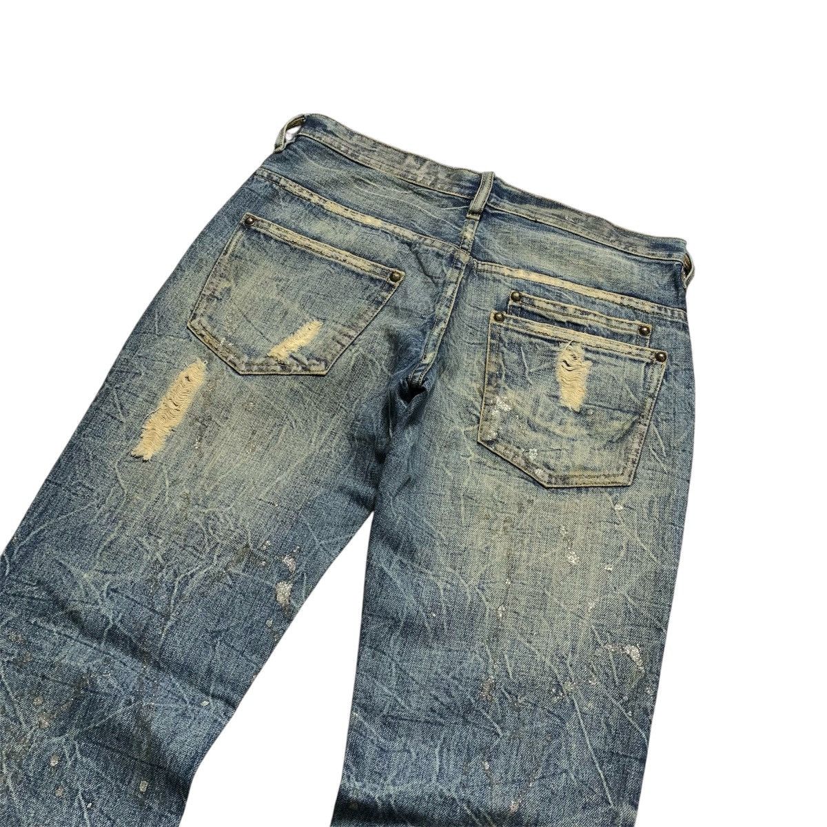 Japanese Brand 2000s Midas Flare Distressed Y2k Punk Vkeii Lgb Style Size US 31 - 12 Thumbnail