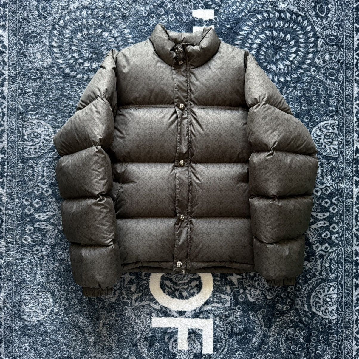 Chrome Hearts Chrome Hearts Monogram Olive Puffer Down Jacket V2 Size US L / EU 52-54 / 3 - 3 Thumbnail