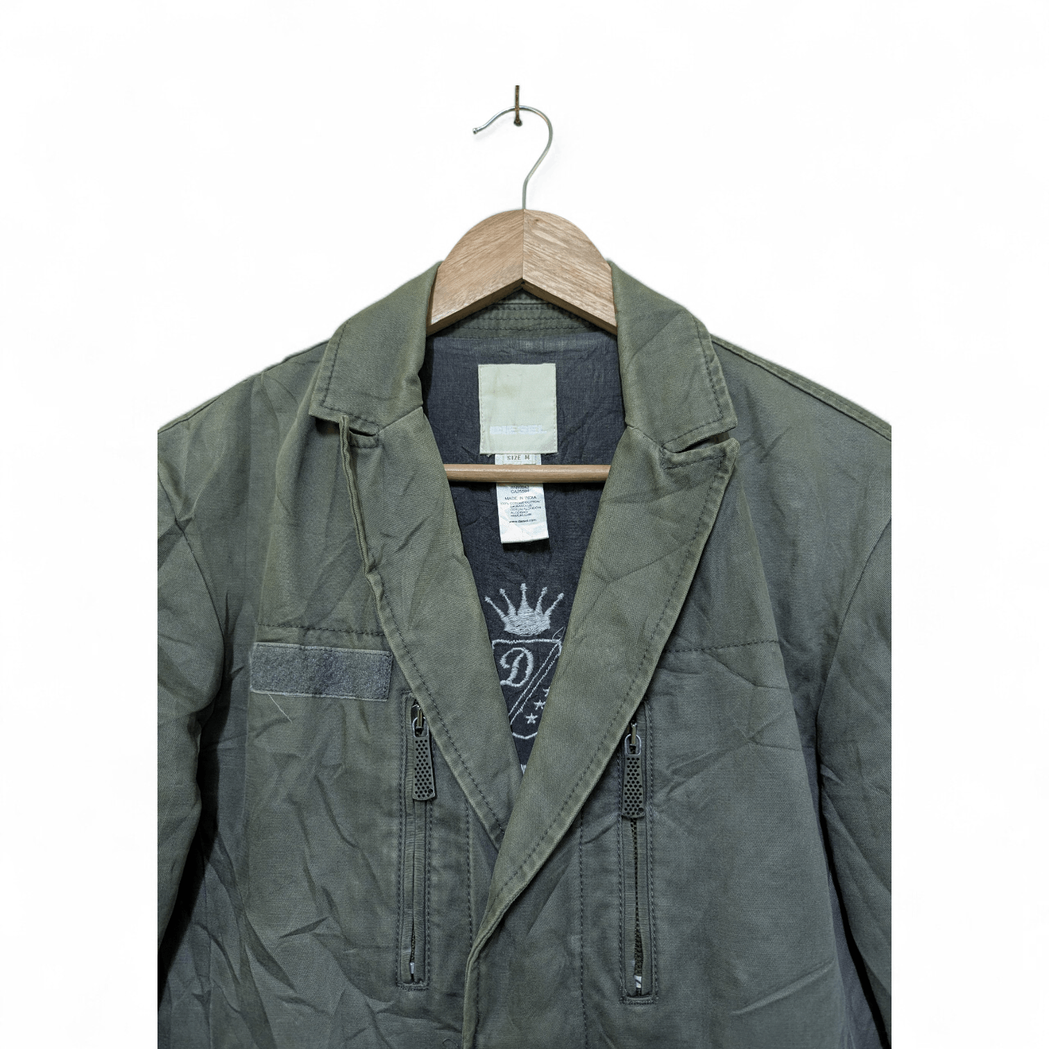 Diesel Vintage 00s Distressed Diesel Military Tailored Jacket Size US M / EU 48-50 / 2 - 4 Thumbnail