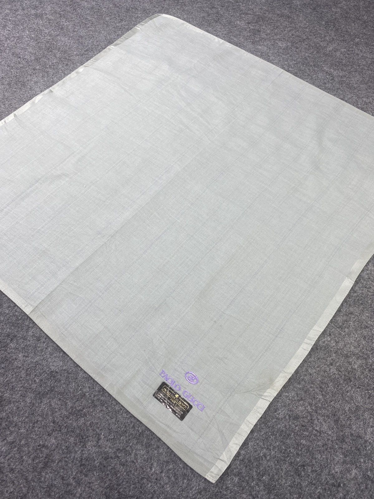 Paolo Gucci × Vintage Paolo Gucci Handkerchief / Bandana / Neckerchief-B059 Size ONE SIZE - 4 Thumbnail