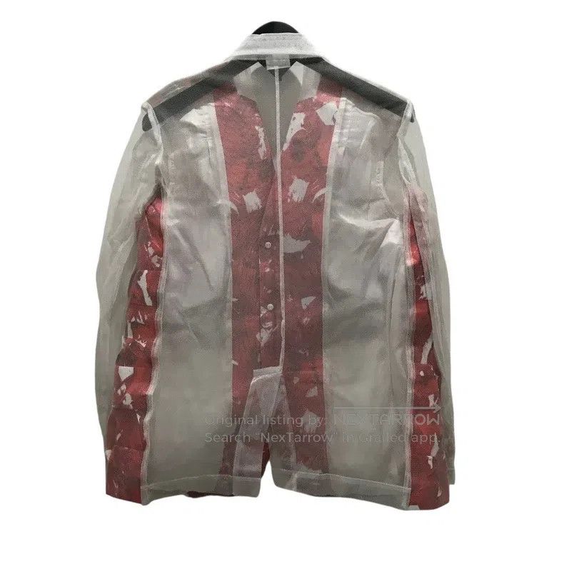 Comme des Garcons Comme Des Garcons Mainline sheer red ink jacket Size S / US 4 / IT 40 - 2 Thumbnail