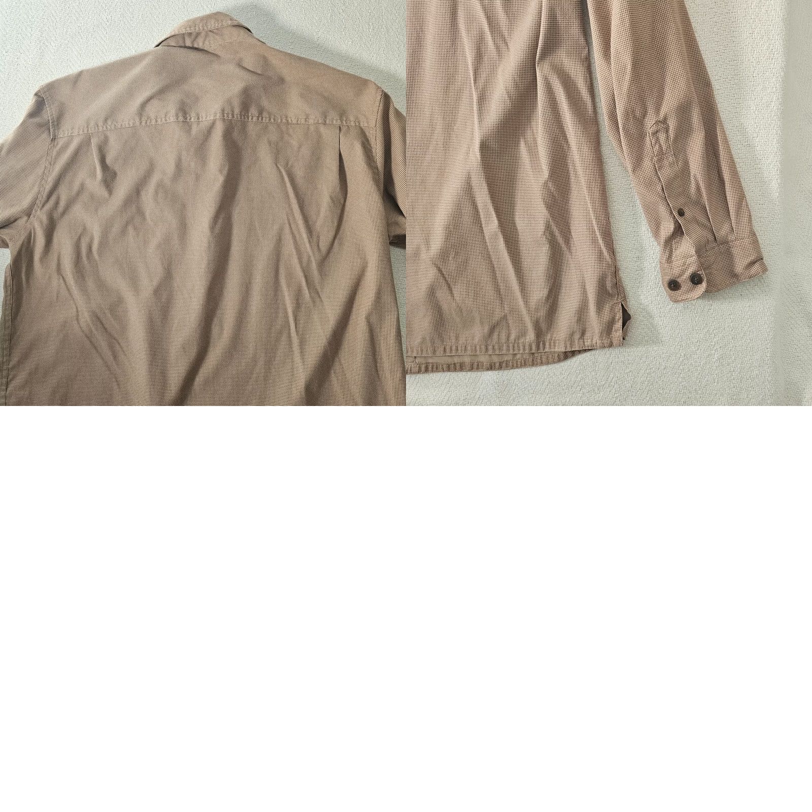 Weatherproof Weatherproof Mens L Shirt Button-Down Long Sleeve Brown Check Nylon Pocket Casual Workwear Button-Up Vintage: No Thread Size US L / EU 52-54 / 3 - 8 Thumbnail