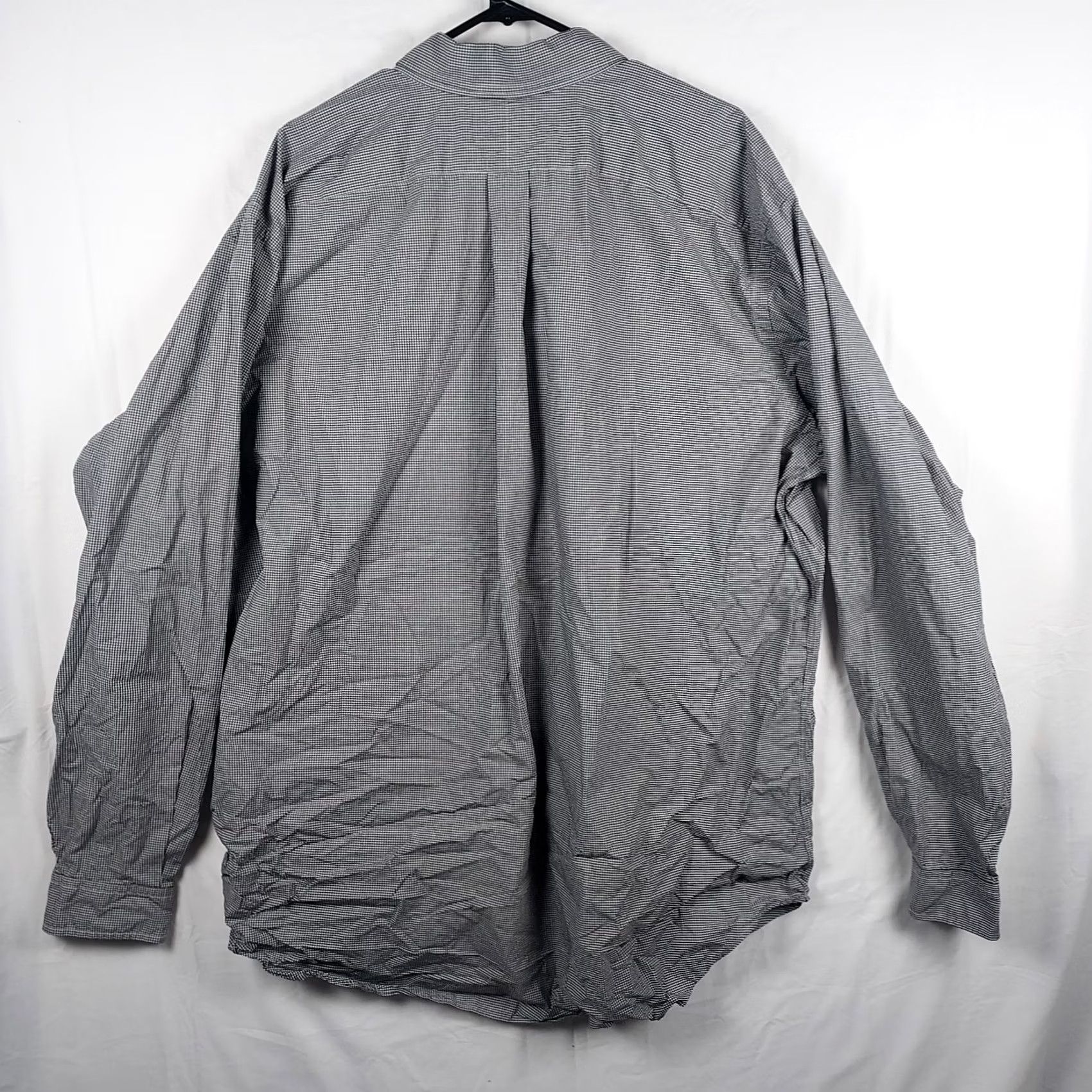 Ralph Lauren Ralph Lauren Button-Up Shirt 2XLT Stretch Gingham Gray Cotton Long Sleeve Button-Down Mens Size US XXL / EU 58 / 5 - 2 Thumbnail