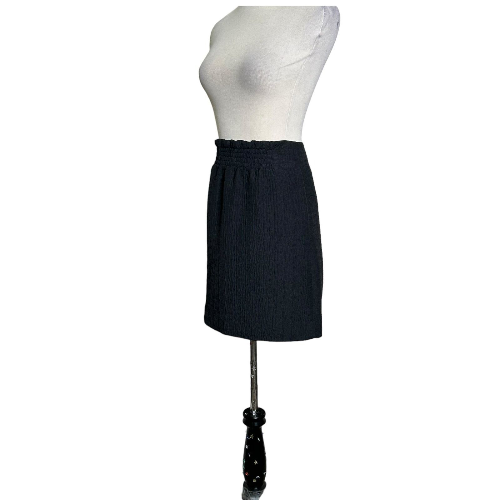 Cos COS black textured high waist mini skirt size 4 Size 27" / US 4 / IT 40 - 13 Thumbnail