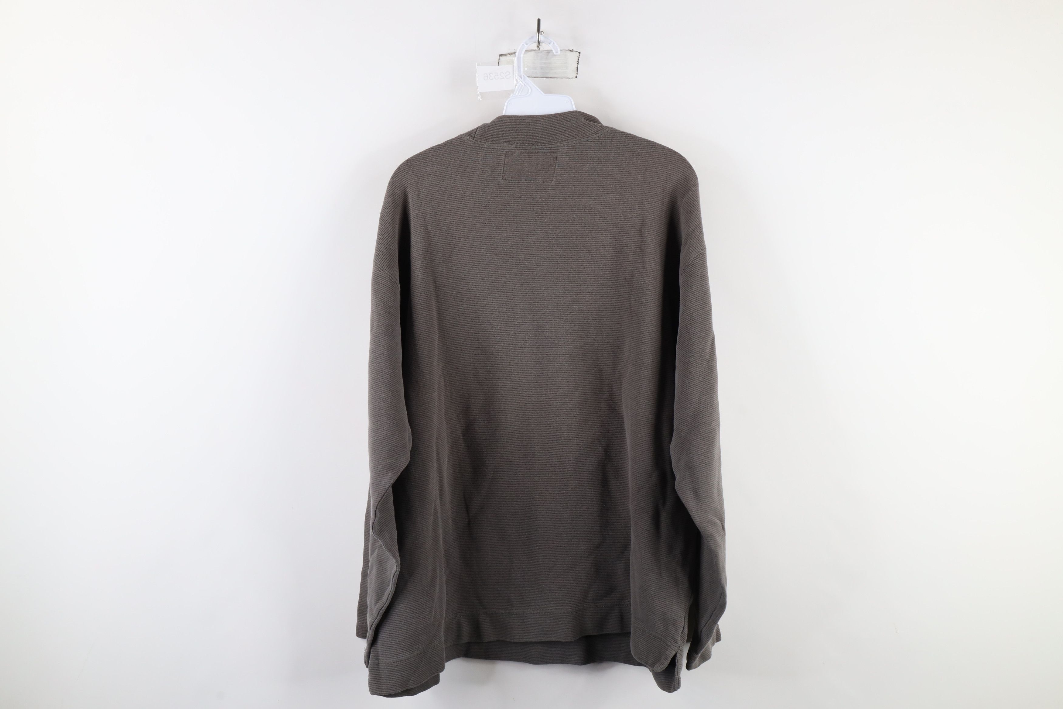 Vintage Vintage 90s Streetwear Heavyweight Ribbed Mock Neck T-Shirt Size US L / EU 52-54 / 3 - 11 Thumbnail