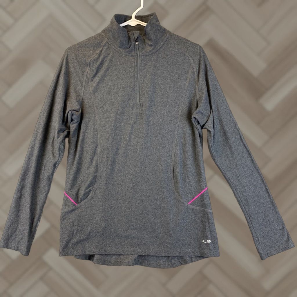 Champion Champion Grey Hi Lo Long Sleeve Shirt Top Womens Size L Large Running / 42-4 Size L / US 10 / IT 46 - 1 Thumbnail