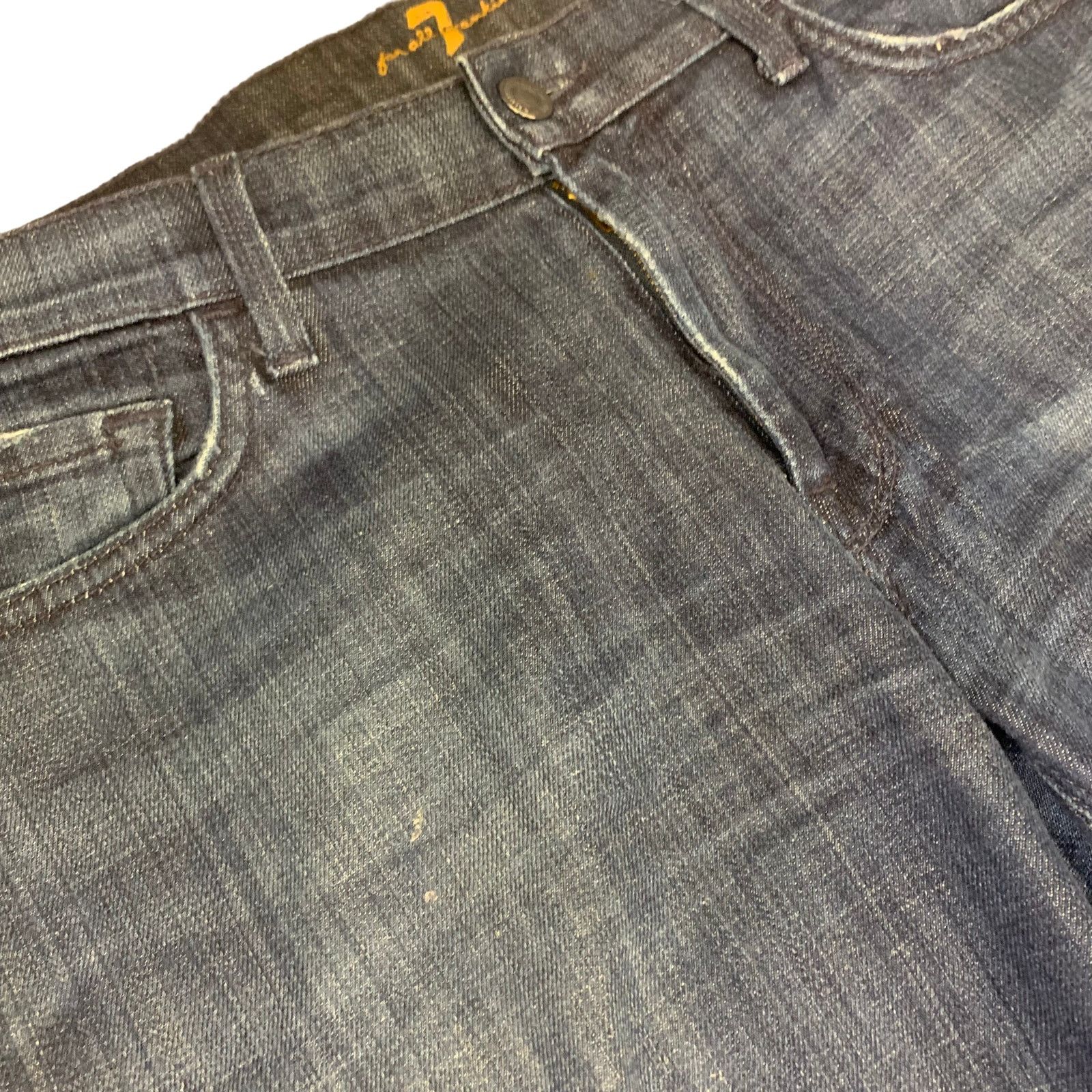 7 For All Mankind 7 For All Mankind Dark Wash High Waist Bootcut Jeans Size 31" - 7 Thumbnail