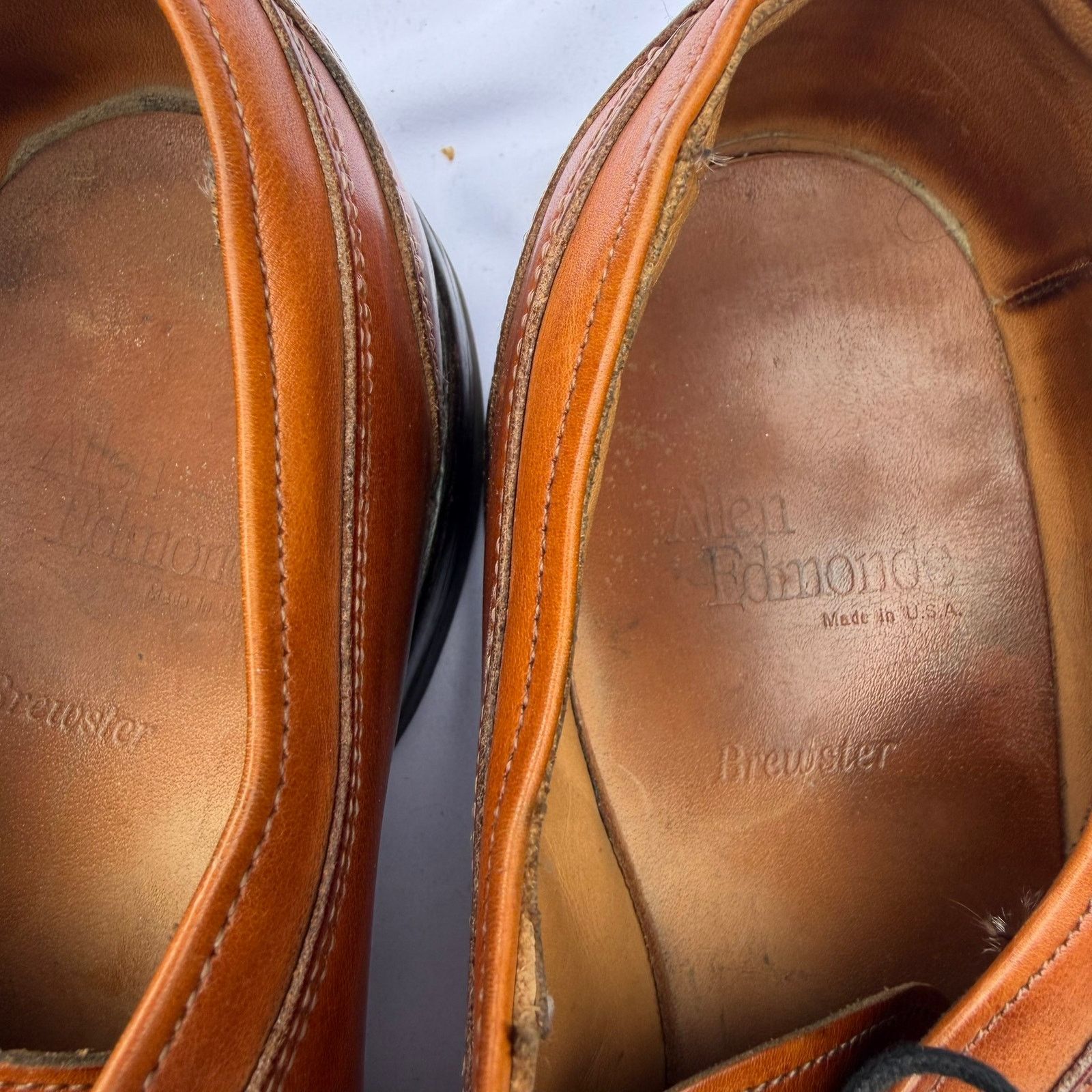 Allen Edmonds Allen Edmonds Brewster Derby Shoes Size 10.5D Tan Size US 10.5 / EU 43-44 - 5 Thumbnail