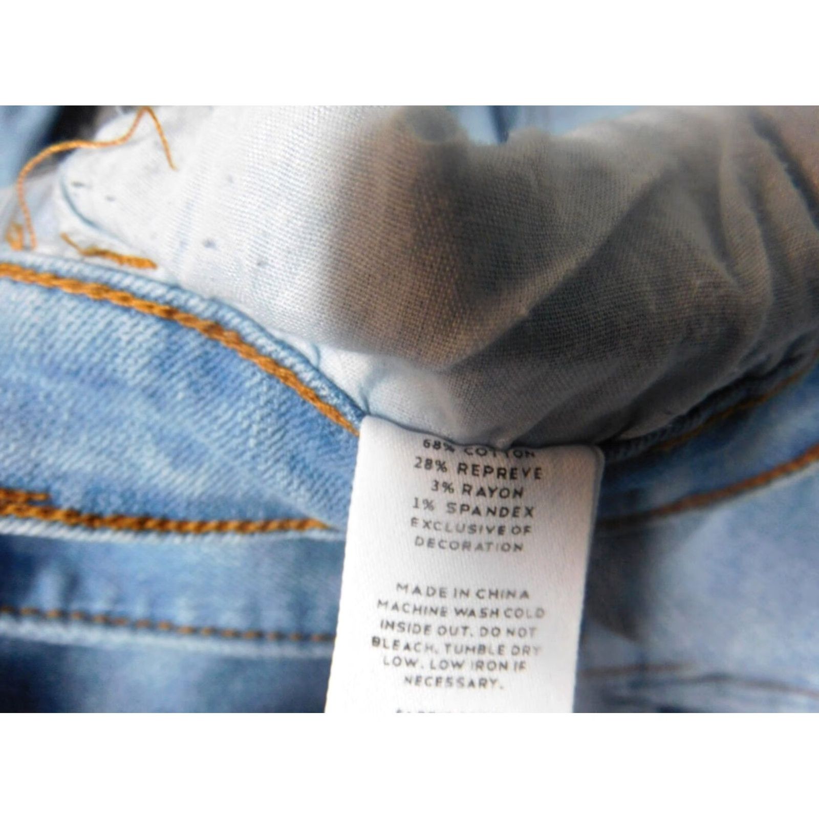 Ring Of Fire Ring of Fire Jeans Womens 28 Slim Denim Blue Straight 28 Inseam 27 Zip Zipper Cotton Polyester Classic Slimming Regular Modern 60s? Size 28" / US 6 / IT 42 - 4 Thumbnail