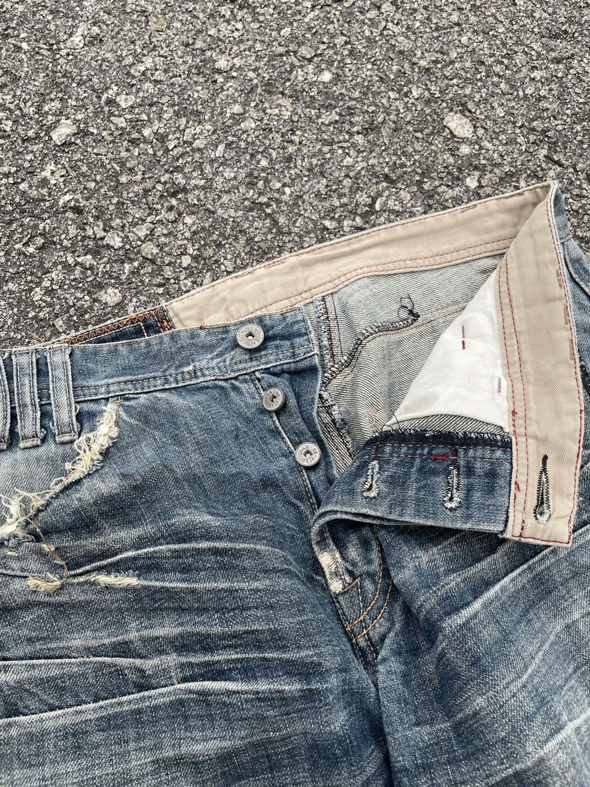 Marithe + Francois Girbaud Vintage Marithe Francois Girbaud Distressed Denim Size US 34 / EU 50 - 5 Thumbnail