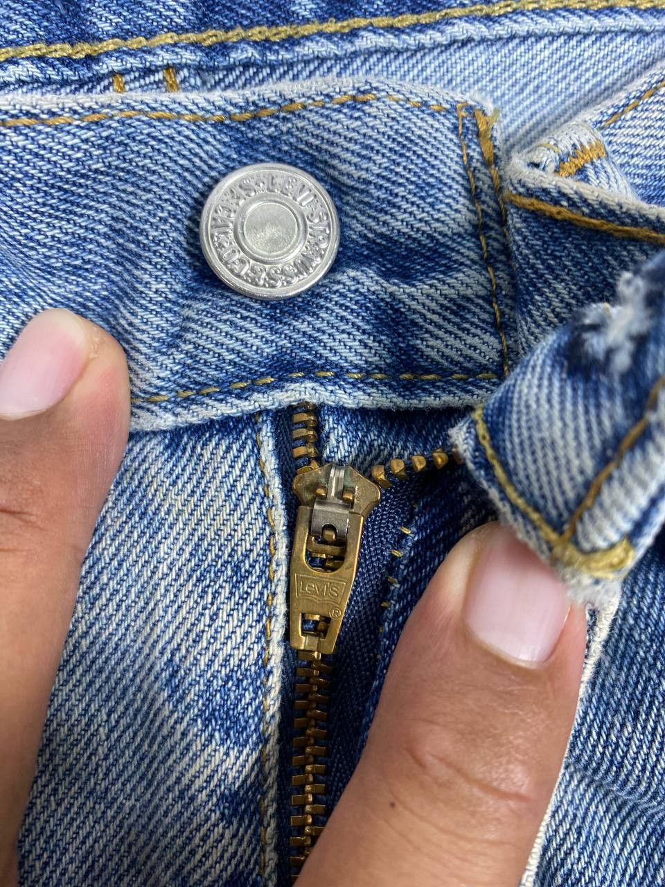 Levi's vintage levis 505 straight fit dirty denim nice design Size US 32 / EU 48 - 11 Thumbnail