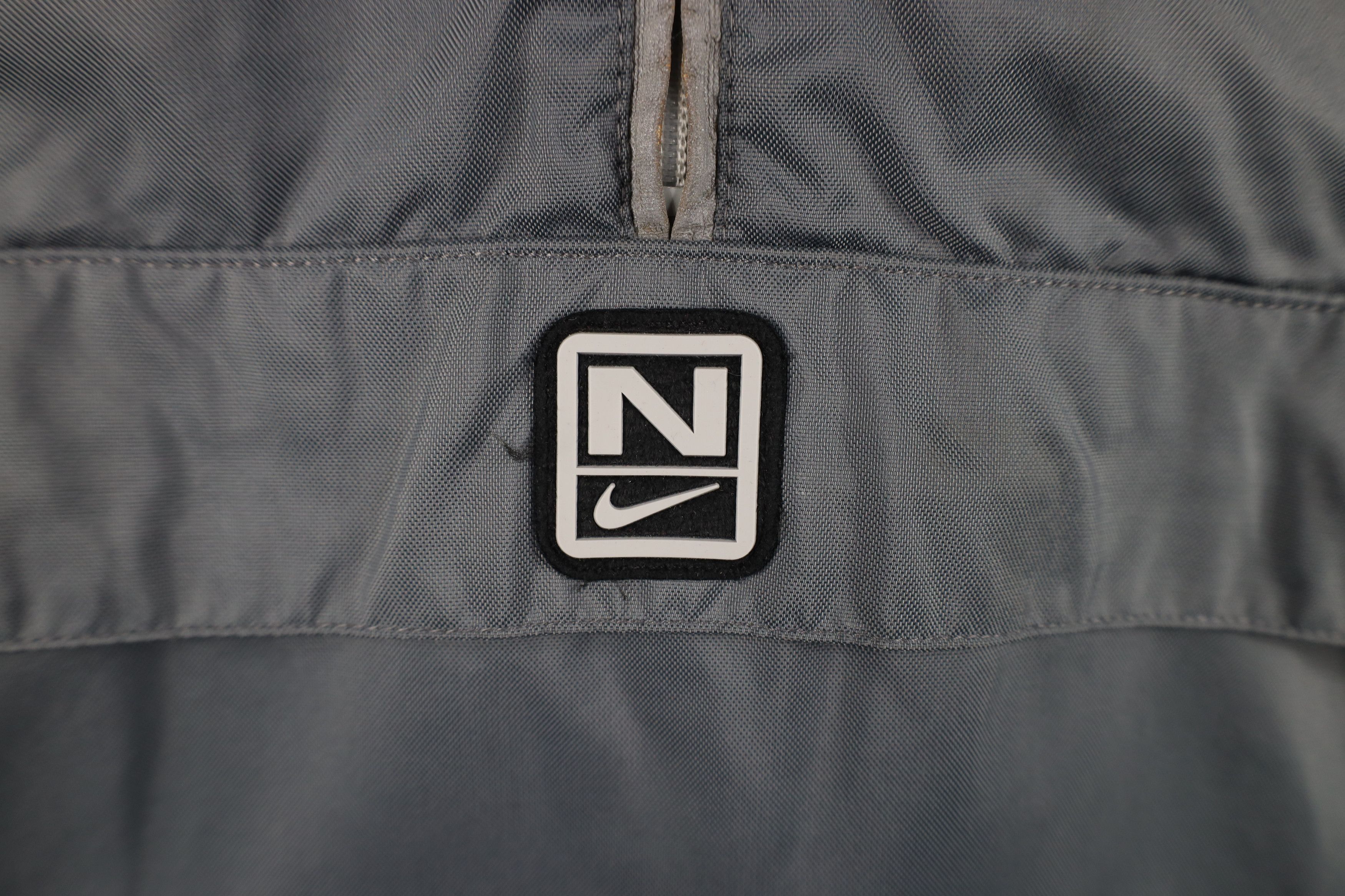 Nike Vintage 90s Y2K Nike Swoosh Reflective Anorak Jacket Gray Size US L / EU 52-54 / 3 - 4 Thumbnail