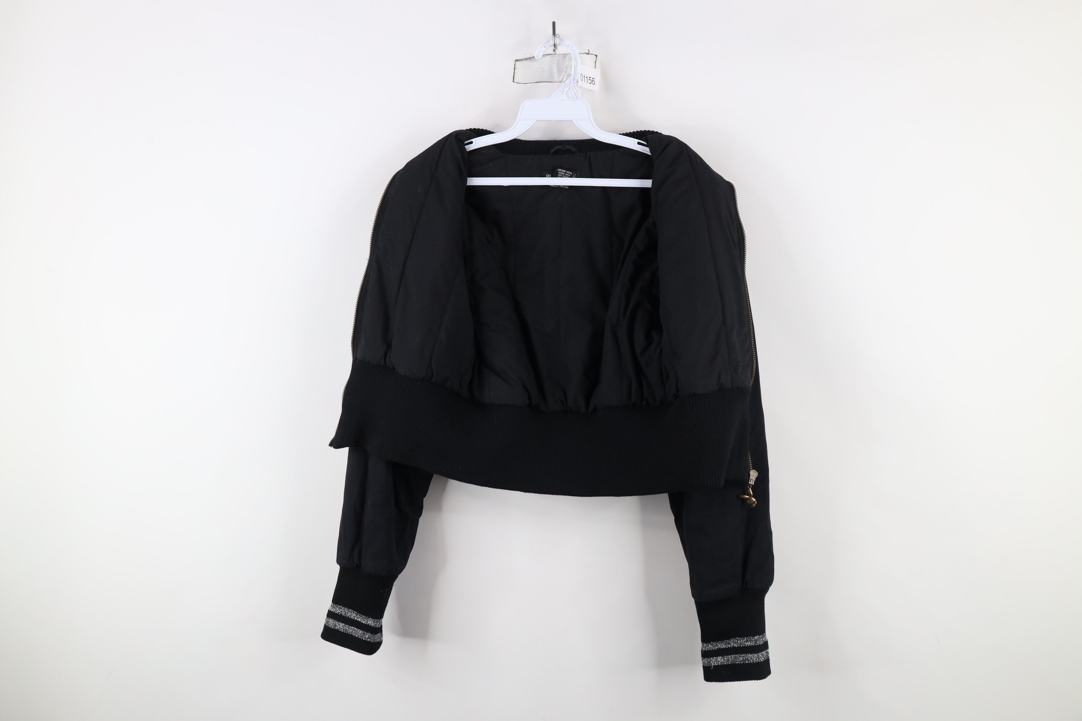 Playboy × Vintage Vintage 90s Y2K Playboy Fit Striped Bunny Full Zip Jacket Size 30 - 10 Thumbnail