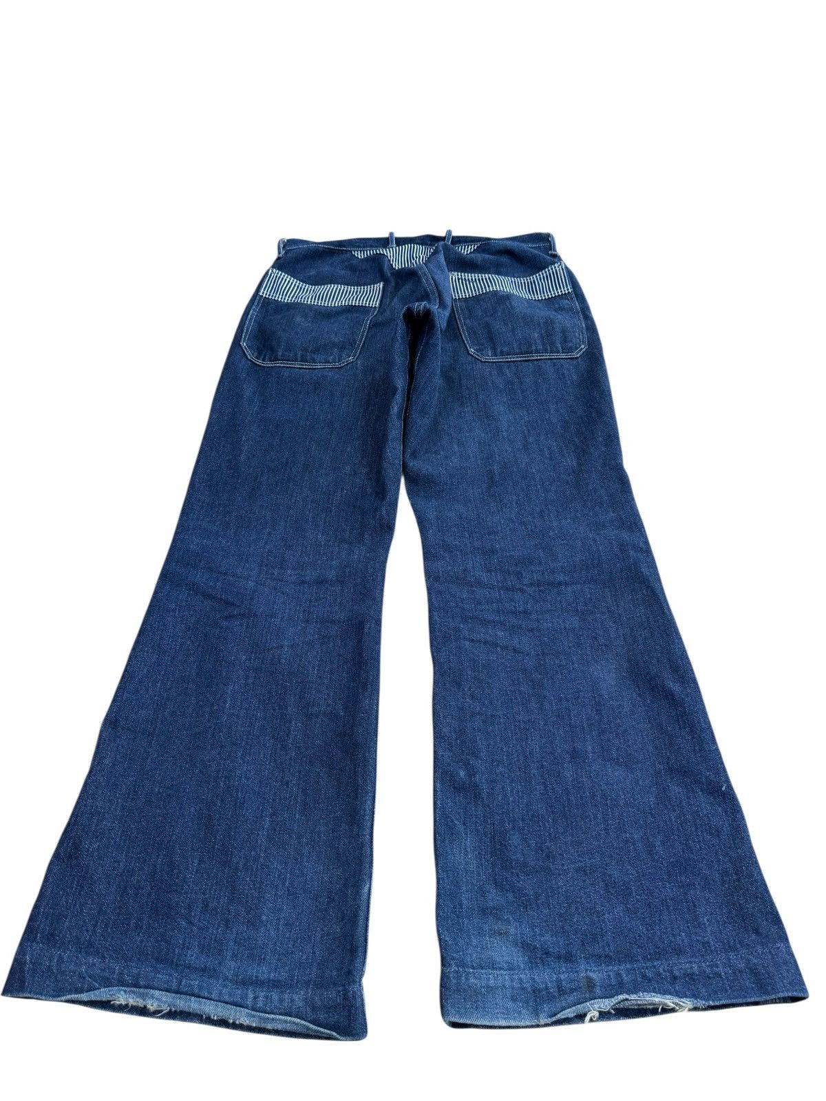 Kapital Rare‼️ Kapital Bush Pant Blue Wash Flaire Jeans Size US 30 / EU 46 - 4 Thumbnail
