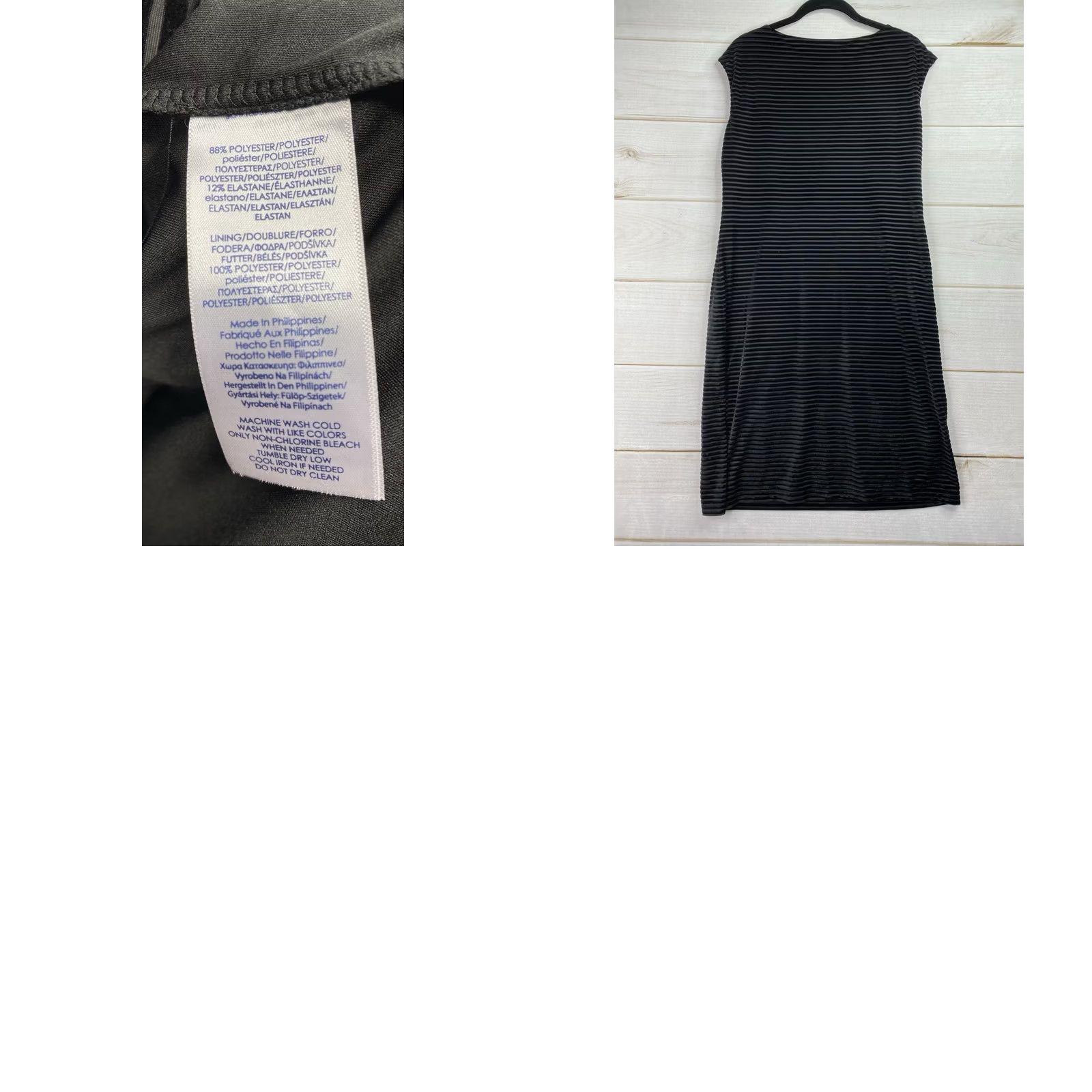 Chaps Chaps Black Velvet Burnout Cap Sleeve Pullover Dress Size 12 Women Classic Sheath Lined Knee Length Size XL / US 12-14 / IT 48-50 - 8 Thumbnail