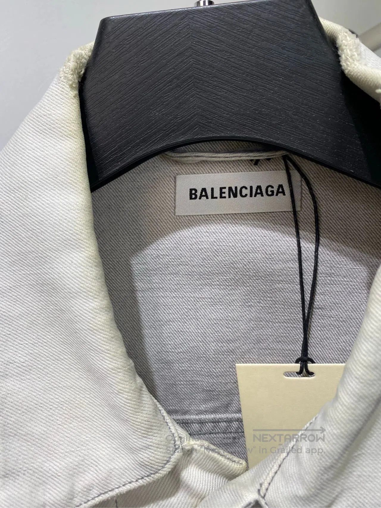 Balenciaga Balenciaga Embroidered Logo Denim Jacket. Size US S / EU 44-46 / 1 - 6 Thumbnail
