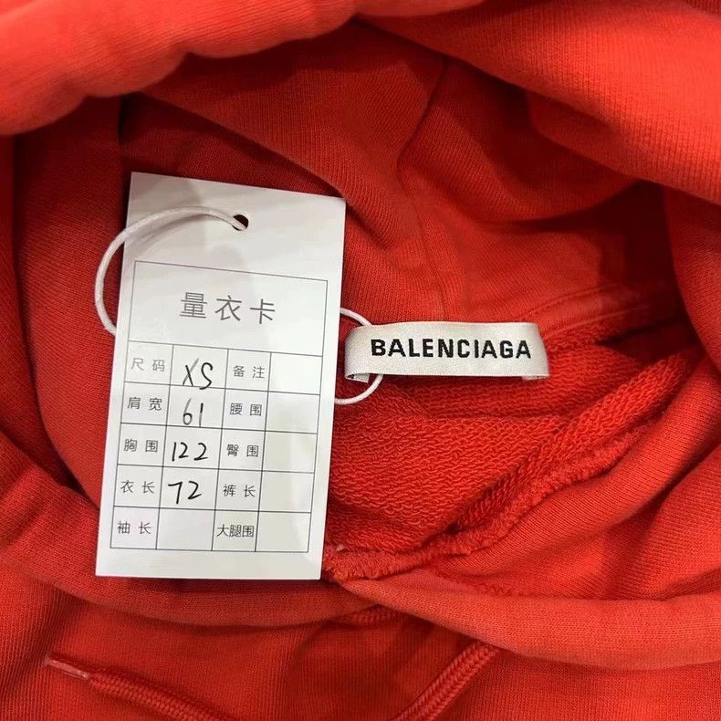 Balenciaga Balenciaga Red Cola Hoodie Size US XS / EU 42 / 0 - 4 Thumbnail