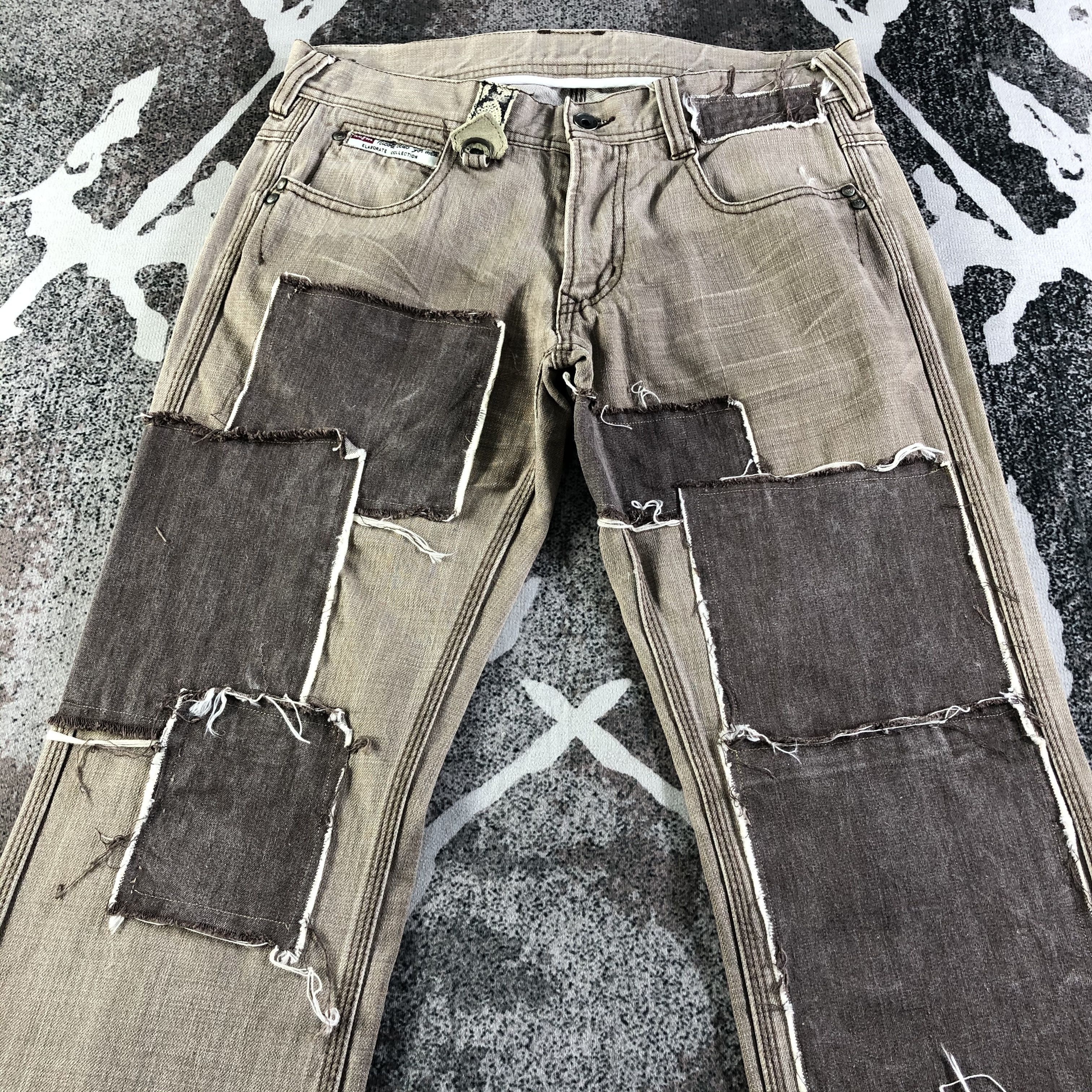 Nicole Club Nicole Club Patchwork Snake Skin Jeans Rework Denim Size US 30 / EU 46 - 3 Thumbnail