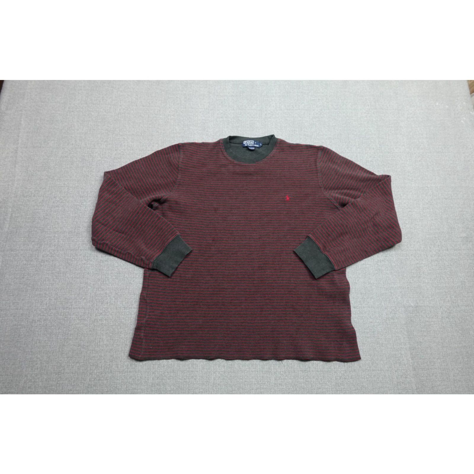 Polo Ralph Lauren VINTAGE Polo Ralph Lauren Sweatshirt Polo Ralph Lauren Red Pullover Crewneck Men L Long Sleeve Cotton Blend Fleece Logo Retro 90s Mens Size US L / EU 52-54 / 3 - 5 Thumbnail