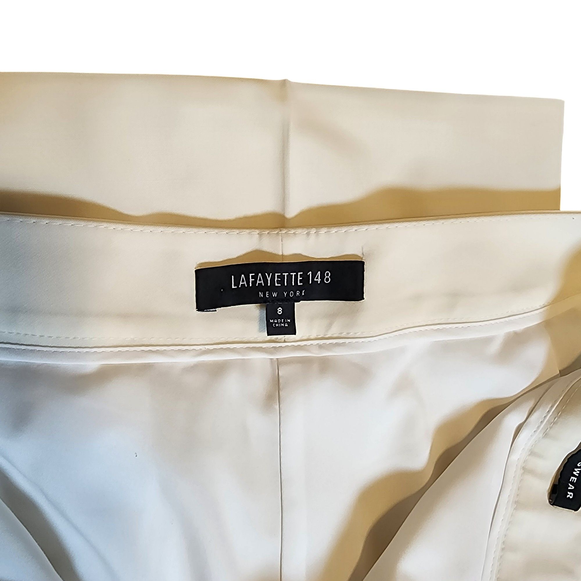 Lafayette 148 Dress Pants Size 8 Wide Leg Trouser 34" Inseam Size 34" / US 12 / IT 48 - 1 Thumbnail