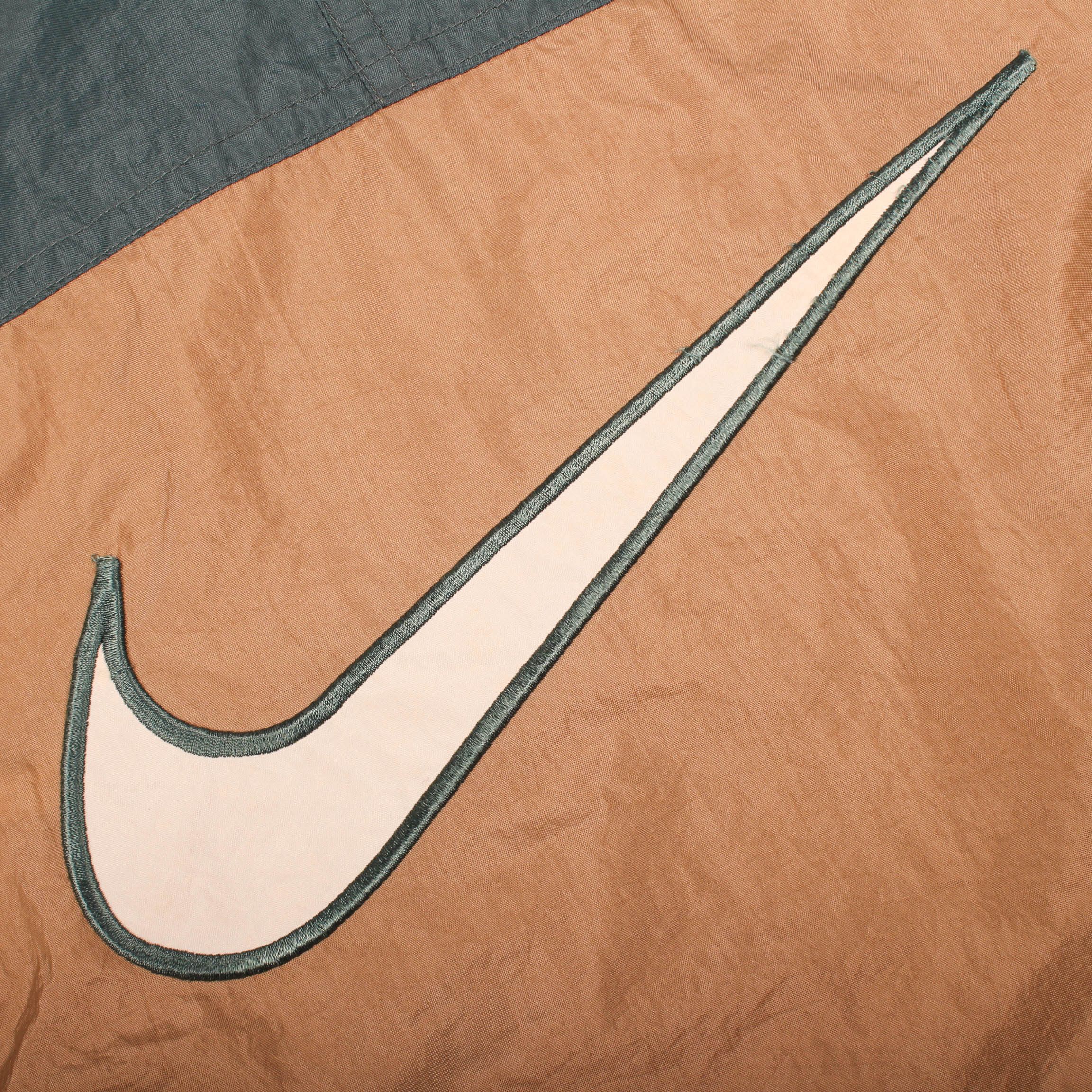 Nike Vintage Nike Anorak Jacket Green Brown Windbreaker Size US M / EU 48-50 / 2 - 12 Thumbnail