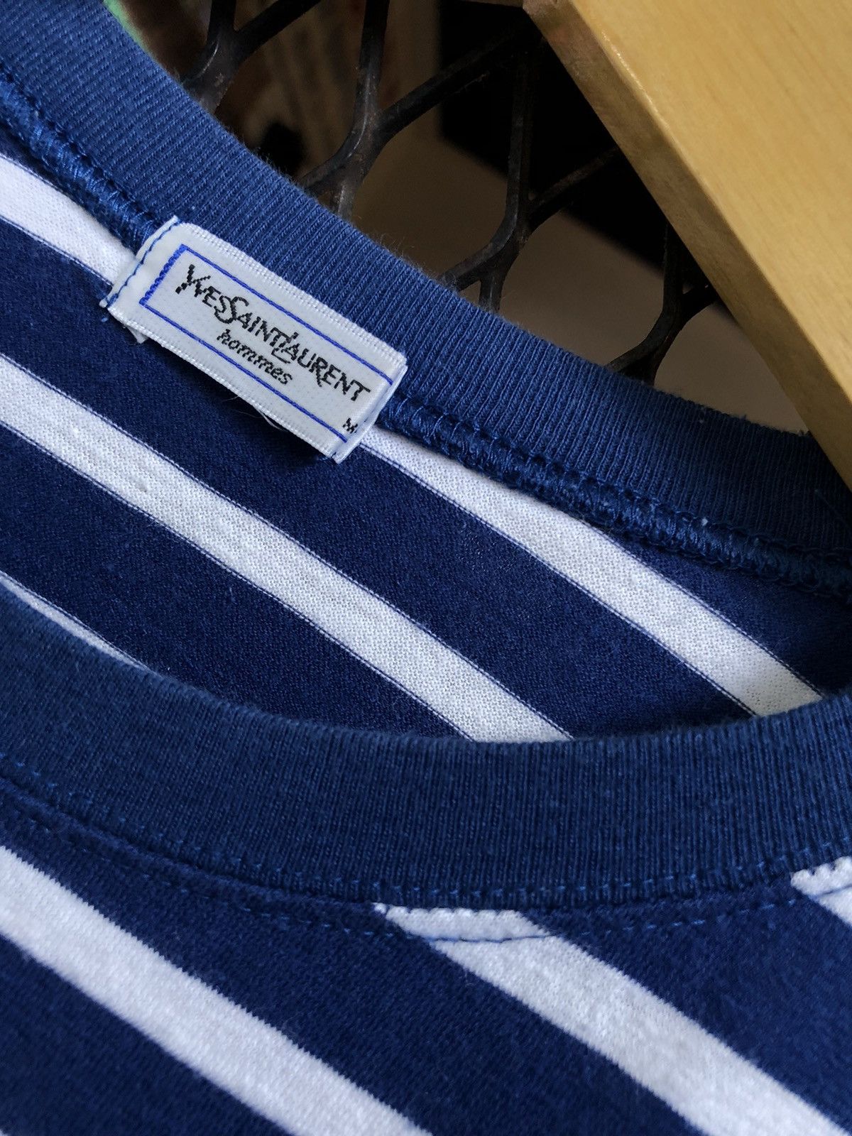 Yves Saint Laurent YVES SAINT LAURENT STRIPED SHIRT Size US M / EU 48-50 / 2 - 4 Thumbnail