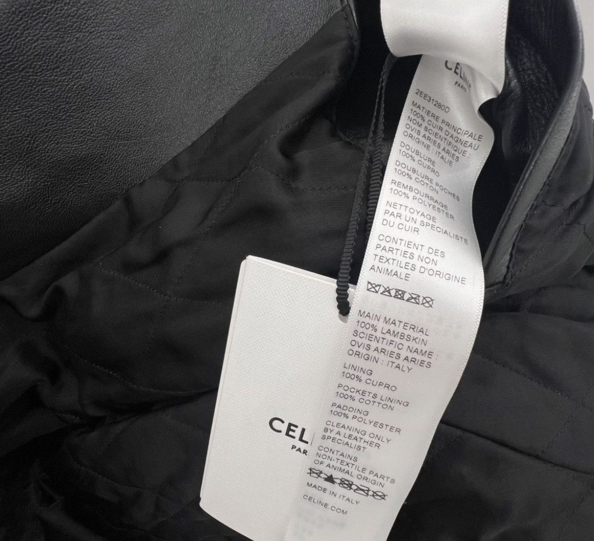 Celine Celine 24FW cropped texture leather biker jacket sz46 Size US S / EU 44-46 / 1 - 13 Thumbnail
