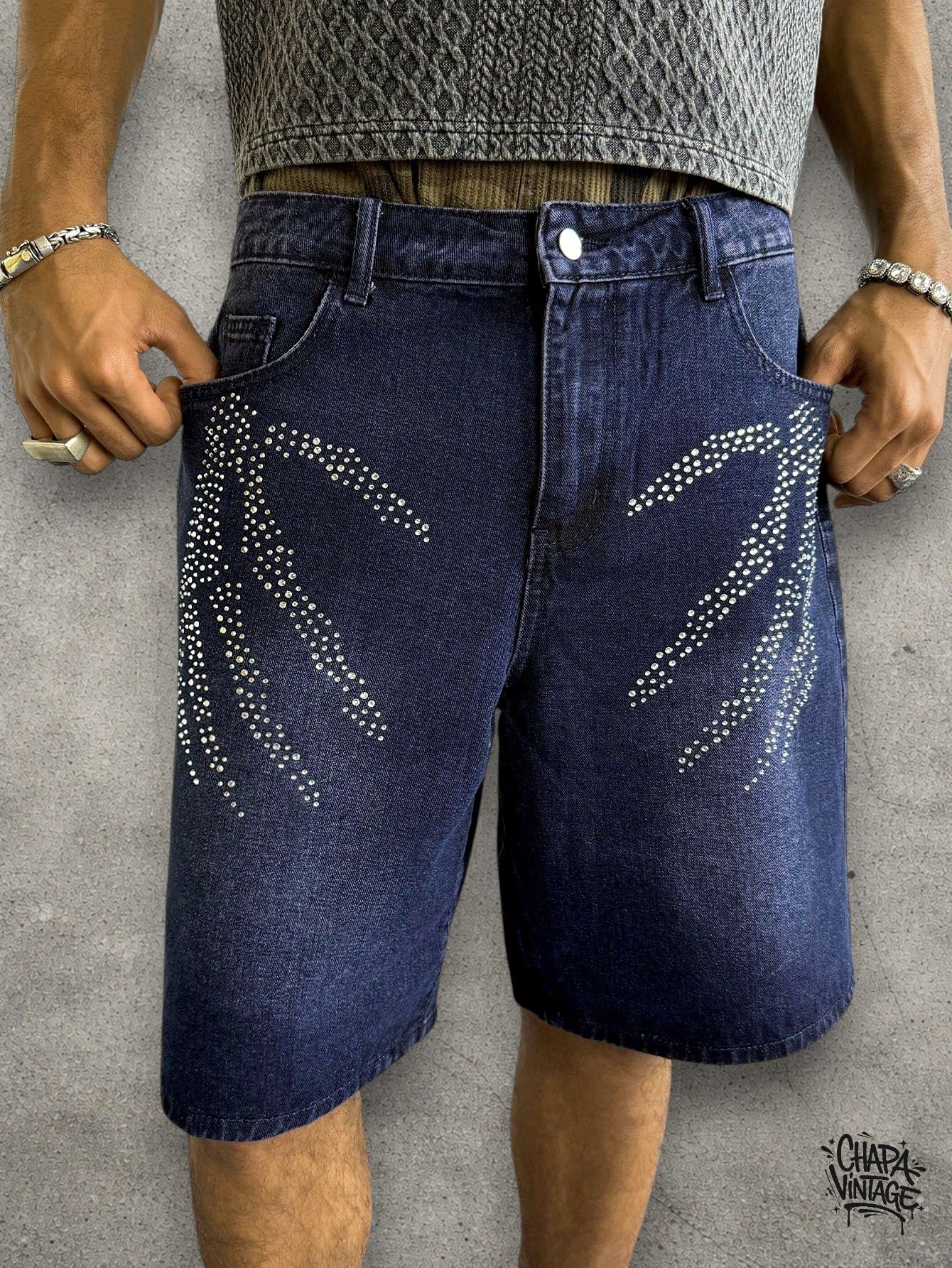 Japanese Brand Washed denim street shorts Size US 32 / EU 48 - 4 Thumbnail