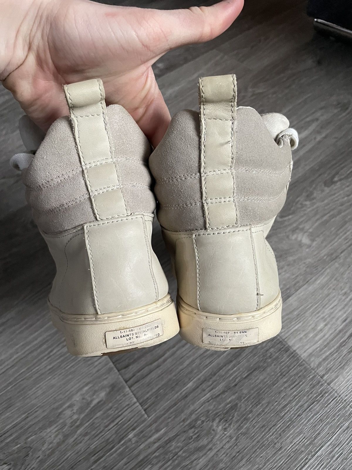 Allsaints ALLSAINTS SPITALFIELDS SUEDE HI-TOP SHOUS Size US 8 / EU 41 - 12 Thumbnail